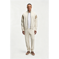 Ensemble de survêtement bicolore personnalisé pour homme : veste zippée et pantalon de jogging pour le sport quotidien décontracté, toutes saisons, streetwear, support OEM