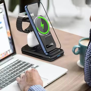 Soporte de cargador inalámbrico 3 en 1 para Samsung S23 S22 S21 S20 Ultra Note <span class=keywords><strong>Galaxy</strong></span> Watch 5 4 Active <span class=keywords><strong>Buds</strong></span> 15W estación de <span class=keywords><strong>carga</strong></span> rápida - Product Image 5