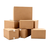 Cajas de Envío de Cartón Corrugado Kraft de Tamaño Personalizado, Cajas de Cartón Corrugado Marrón para Envíos y Mudanzas, Cajas de Cartón Corrugado para Embalaje