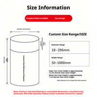 Compostable Kraft Paper Canister Easy Tear Strip Resealable Cap for Instant Coffee Creamer Single Serve