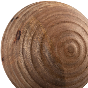 Sfera Decorativa in Legno di Mango, Scultura per Scaffale, Tavolino, Soggiorno, Ufficio, Ornamento da Esposizione - Product Image 4