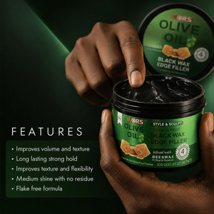 แว็กซ์จัดแต่งทรงผมสีดำ น้ำหนัก 310 กรัม สำหรับผู้ชาย ยี่ห้อ Olive Oil  ติดทนนาน ควบคุมเส้นผมได้ดีเยี่ยม รับผลิตแบรนด์ส่วนตัว - Product Image 4