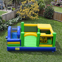 Jeux gonflables de terrain de jeu de videur de trampoline de location de partie pour des enfants et la taille adulte 10*6m/inflables