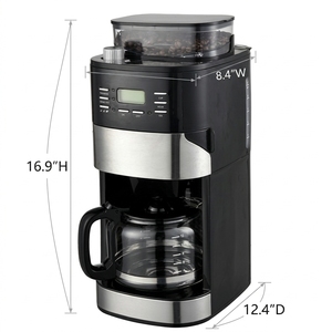 <span class=keywords><strong>Cafetera</strong></span> de Goteo Todo en Uno de 10 Tazas con Molinillo Integrado, Moli y Prepara Automáticamente, Máquina de Café para <span class=keywords><strong>el</strong></span> Hogar - Product Image 6