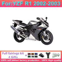 Kit de carénage complet moulé par injection pour moto, compatible avec Yamaha R1 YZF1000 YZFR1 YZF-R1 2002 2003 02 03, kits de carénages en plastique