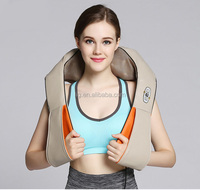 Masseur Shiatsu Électrique avec Appareil Vibrant pour le Dos, le Cou et les Épaules, Machine à Rouleaux de Massage
