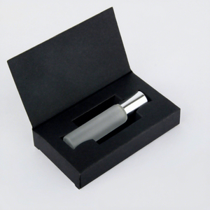 LingKa LK01 Low MOQ 10ml Empty Perfume Oil Spray Atomizer Cylinder <b>Bottle</b> Clear Glass Perfume Refill with <b>Box</b> - Product Image 3