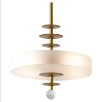 Lustre minimaliste moderne en cuivre, bande longue, salon, salle à manger, bar, personnalité, luxueux, rétro, lumières de chambre à coucher