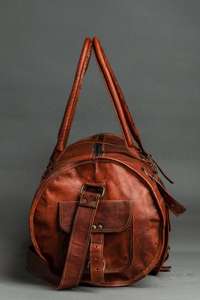 Sac de voyage de luxe portable en cuir véritable 100 % authentique, idéal pour le sport, les week-ends et les voyages d'affaires pour hommes – Vente chaude - Product Image 4