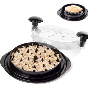Triturador de Pollo Redondo Raybin, Herramienta para Desmenuzar Carne de Pollo con Base Antideslizante y Tapa Transparente - Product Image 4
