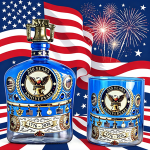 Coffret de verres à whisky USA 250e anniversaire 1776-2026 We The People, ensemble bouteille et verres patriotiques pour la fête de l'Indépendance, pour bar - Product Image 4
