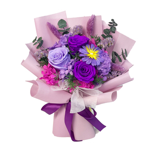 UKIQUEEN Wholesale Preserved Rose Flower <strong>Bouquet</strong> for Valentine's Day Gifts Handmade Eternal <strong>Forever</strong> Rose <strong>Bouquet</strong> - Product Image 1
