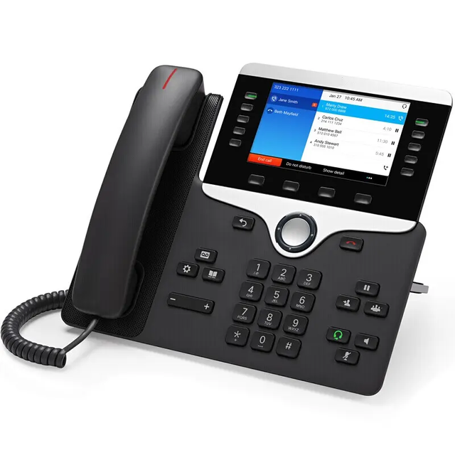 CP-8861-K9 5 Line VoIP IP Desk Phone 5' WVGA Dual GE PoE Class4 Wi-Fi Enterprise Office Unified Communication Handset