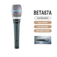 Nouveau microphone à condensateur cardioïde Beta 87A de haute qualité 2026 avec connexion XLR pour studio de musique et conférences (garantie 1 an)