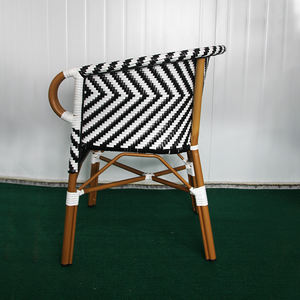 Juecheng उद्यान आउटडोर पीई प्लास्टिक रतन बिस्टरो कुर्सियों रेस्तरां के लिए कृत्रिम विकर रतन कुर्सी - Product Image 4