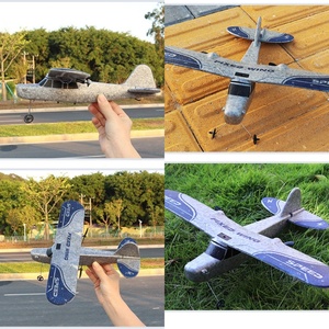AiJH 2.4g Planeur télécommandé Avion <span class=keywords><strong>Jet</strong></span> Model Hand Throwing EPP Foam 2.5 Channel LED Light Rc Plane - Product Image 4