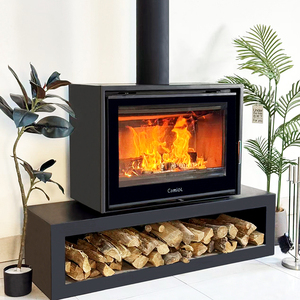 Poêle <span class=keywords><strong>à</strong></span> <span class=keywords><strong>granulés</strong></span> de bois automatique moderne pour chauffage central de l'eau, brûleur <span class=keywords><strong>à</strong></span> biomasse, <span class=keywords><strong>foyer</strong></span> autonome pour maison - Product Image 2