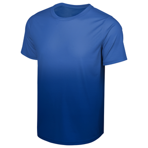 T-shirt de course pour homme, dégradé uni, col rond, manches courtes, séchage rapide, sportif, athlétique, haut d'entraînement - Product Image 1