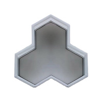 Moules en plastique en forme de feuille d'érable hexagonale pour pavés, briques, ciment préfabriqué, moules municipaux