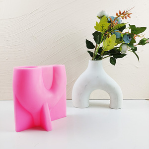 <span class=keywords><strong>Moule</strong></span> en Silicone Pot de Fleur en Plâtre Nordique, Pot en Béton, Vase en Ciment, Grand Porte-Bougie, <span class=keywords><strong>Moule</strong></span> de Décoration Maison - Product Image 6