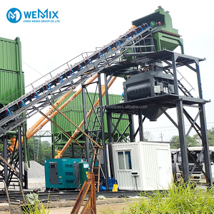 HZS90 Centrale à béton Centrale à béton stationnaire Centrale à béton prêt à l'emploi Mélangeur à béton alimenté par courroie - Product Image 1