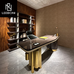 Minimalista moderno de lujo ejecutivo gerente CEO mesa de diseño hogar de lujo muebles de oficina de diseño italiano Escritorio de oficina - Product Image 2