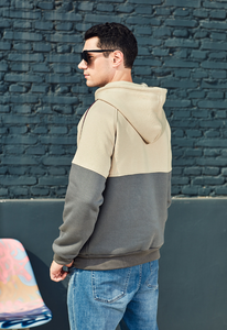 Sweat à capuche surdimensionné pour homme en polyester/coton, imprimé sérigraphié avec motif lettres d'automne, respirant, vente en gros - Product Image 6