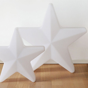 <span class=keywords><strong>Lampada</strong></span> da Terra a Stella 3D a Cinque Punte in Silicone con Telecomando, 16 Colori RGB Dimmerabili, Impermeabile, per Soggiorno - Product Image 5