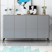 Meuble à chaussures en pierre de luxe italien, mobilier de maison, grand rangement moderne pour entrée avec 2 tiroirs