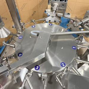 カスタムカスタードカレーロータリードイパック充填ガセット付きプレメイドパウチ角型フラットボトムバッグ挽きコーヒー粉末包装機 - Product Image 2