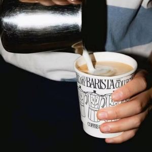 300GSM 12oz Double Wall Disposable Paper Cup Cardboard Paper Drinking Mug Hot Coffee Tasting Cup Food Containers 500PACK - Product Image 3