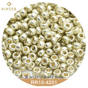 Miyuki-Rocailles redondos japoneses, 15/0 cuentas, 1,5 Mm, 19 colores, brillo metálico, paquete de 10g - Product Image 5