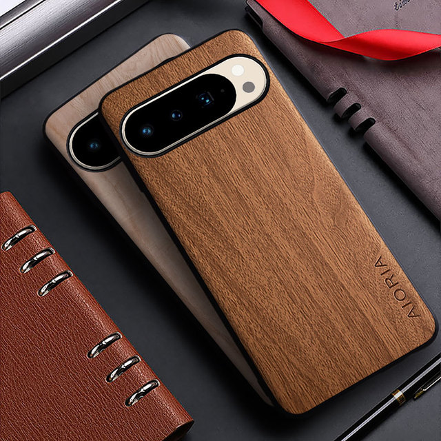 Phone case for Pixel 10 Pro XL Pixel9 9pro 9A Wood Texture Design 360 Protection Phone Case