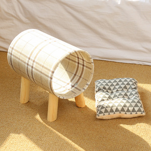 Cat Hammocks for Indoor Cats Durable Wooden <b>Frame</b> Hanging <b>Beds</b> for Kitten and Puppy Detachable Portable Pet House Chairs - Product Image 2