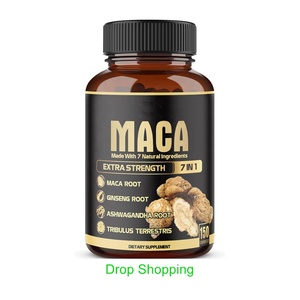 Shopifyハーブドロップシッピング男性用エネルギーサプリメント90ブーストパワーナチュラルブースター強力マカ根ピルマカカプセル - Product Image 1