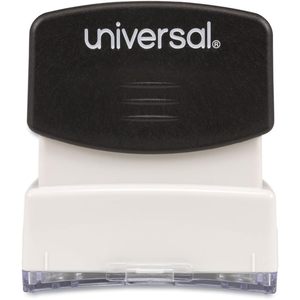 Sello de tinta preentintado universal de un solo color rojo, de plástico, para oficina, con función de cancelación - Product Image 5