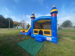 Scivolo d'Acqua Gonfiabile Combinato ML Marble Blue in PVC di Grado Commerciale con Piscina per Bambini e <span class=keywords><strong>Adulti</strong></span>, Uso Bagnato/Asciutto, per Feste di <span class=keywords><strong>Compleanno</strong></span> all'Aperto/al Chiuso - Product Image 2