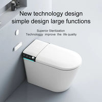 Wc monté au sol Toilette intelligente Bidet articles sanitaires Salle de bain Cuvette de toilette électrique automatique Toilette intelligente sans réservoir