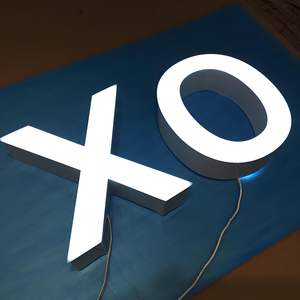 Letrero Luminoso LED 3D para Interiores y Exteriores con Logotipo Empresarial, Letrero Iluminado de Metal y Acrílico - Product Image 2