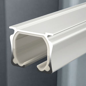 Rail de rideau ondulé en alliage d'aluminium de haute qualité, écologique, silencieux, design industriel, pour rideaux à plis ondulés - Product Image 1