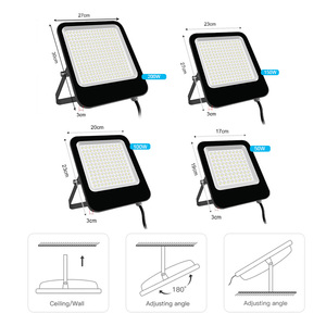 Tùy chỉnh 100W IP65 150W mỏng DOB với chuyển động nhà ở cao lumen đèn cho vườn ngoài trời <span class=keywords><strong>LED</strong></span> <span class=keywords><strong>50</strong></span> <span class=keywords><strong>W</strong></span> 100W cảm biến dẫn nhẹ Lũ lụt - Product Image 2