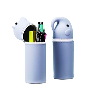 Túi Đựng Bút Silicon Đứng Với Mặt Động Vật Dễ Thương Cho Trường Học Túi Đựng Bút Chì Túi Đóng Gói Tùy Chỉnh Màu Sắc 2-7 Ngày - Product Image 2