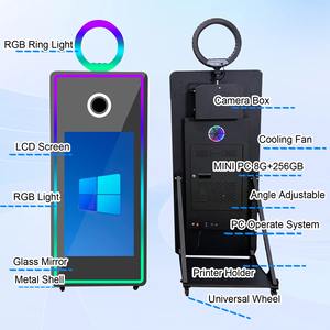 Cabina de Fotos con Pantalla Táctil para Selfies DSLR, Espejo Mágico de 65 Pulgadas con Cámara, Impresora y Luz de Relleno Opcional - Product Image 3