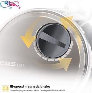 Alle Metalen CAS MiNi Long-Range Visreel Trolling 9+1BB 6.4:1 Overbrengingsverhouding Rechtshandig Zoetwater Visreel - Product Image 3