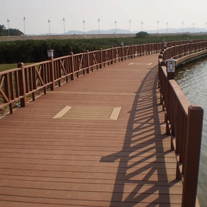 Sàn Gỗ Composite Nhựa <span class=keywords><strong>Wpc</strong></span> Ép Đùn Chống Tia Cực Tím Thân Thiện Với Môi Trường Sàn Chống Trượt Sàn Đồng Đùn Ngoài Vân Gỗ - Product Image 2