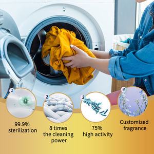 カスタマイズされたロゴ工場価格生分解性ランドリー洗剤シートストリップエコフレンドリー、バッグあたり30ロード - Product Image 2