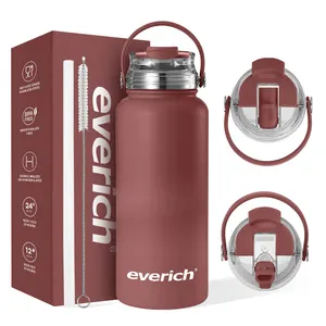 Stainless Steel Vaccuum Insulate Large Big Capacity 2L Water Bottle Half Gallon Water Bottle 64oz