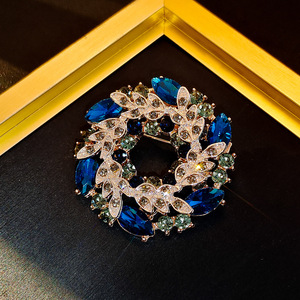Broches de Cristal con Forma de Flor, Botones de Diamantes de Imitación, Aleación Chapada en Oro, Personalizados, Unisex, para Regalo de Compromiso, Boda, Fiesta, Accesorios - Product Image 2