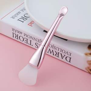 Nouvelle spatule à masque à poils doux en forme d'éventail, bâton <span class=keywords><strong>diamant</strong></span>é, brosse à masque portable DIY avec manche en métal pour le <span class=keywords><strong>visage</strong></span> - Product Image 6