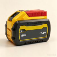 Batterie Li-ion Flexvolt DCB547 9,0 Ah pour outils Flexvolt XR 18 V et 54 V, longue autonomie, compatible avec les outils XR 18 V, emballage blister en boîte couleur, deux options